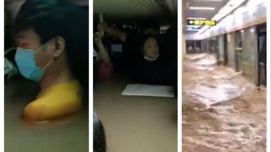 VIDEO 12 persoane au murit într-un metrou inundat din China: Apa a ajuns până la genunchi și apoi până la gât
