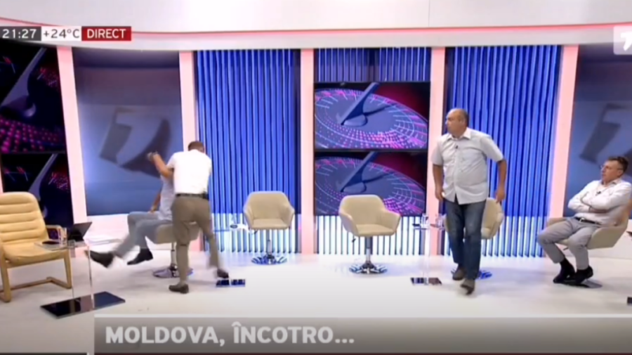VIDEO 18+ La bot! Bătaie și înjurături în direct la Jurnal TV. Prezentator: Să chemăm paza!