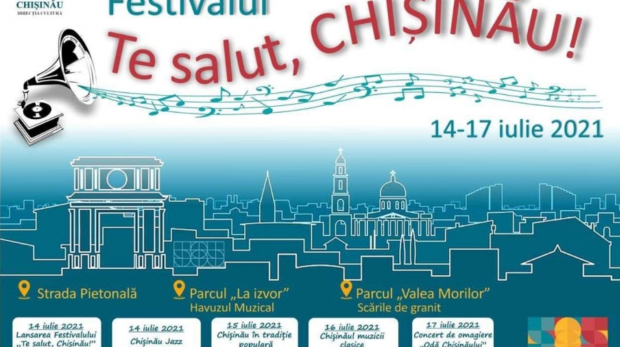 VIDEO În Capitală a fost inaugurat Festivalul „Te salut, Chișinău!”. Care sunt evenimentele incluse în program