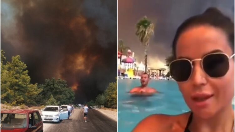 VIDEO Oferte fierbinți la propriu! Turiștii se odihnesc în Turcia care arde de 2 zile