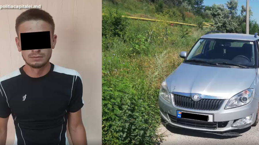 VIDEO A vrut să se plimbe cu mașina furată, dar oamenii legii vor altceva. Tânăr din Capitală, cercetat pentru furt