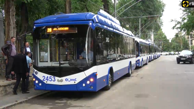 VIDEO A fost LANSATĂ linia de troleibuz cu numărul 28. Câte unități se vor deplasa în Capitală și ce sectoare leagă