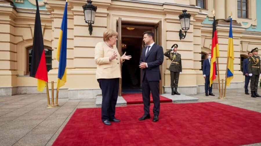 Merkel, după Putin, a fost la Zelenski. Despre tranzitul de gaz prin Ucraina: „Trebuie prelungirea acordului cu Rusia”
