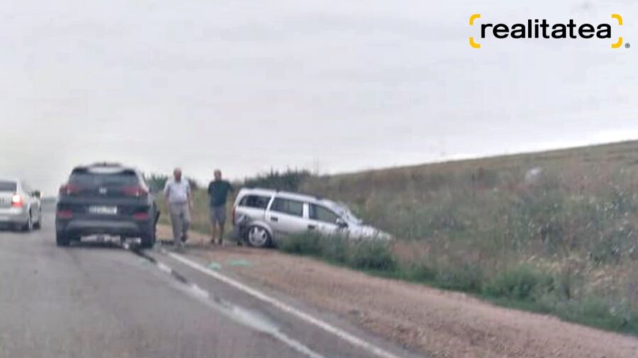 FOTO Un accident matinal pe segmentul de traseu dintre Cricova și Grătiești