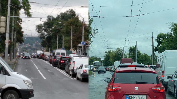 FOTO Ce se întâmplă în Chișinău? Orașul este sufocat de ambuteiaje, iar șoferii sunt cu nervii întinși la maxim