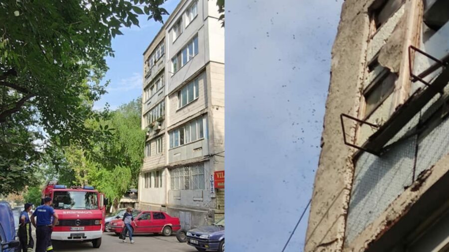 FOTO Pompierii și salvatorii, solicități să intervină de URGENȚĂ la Botanica! Internauți: Pericol la balcon