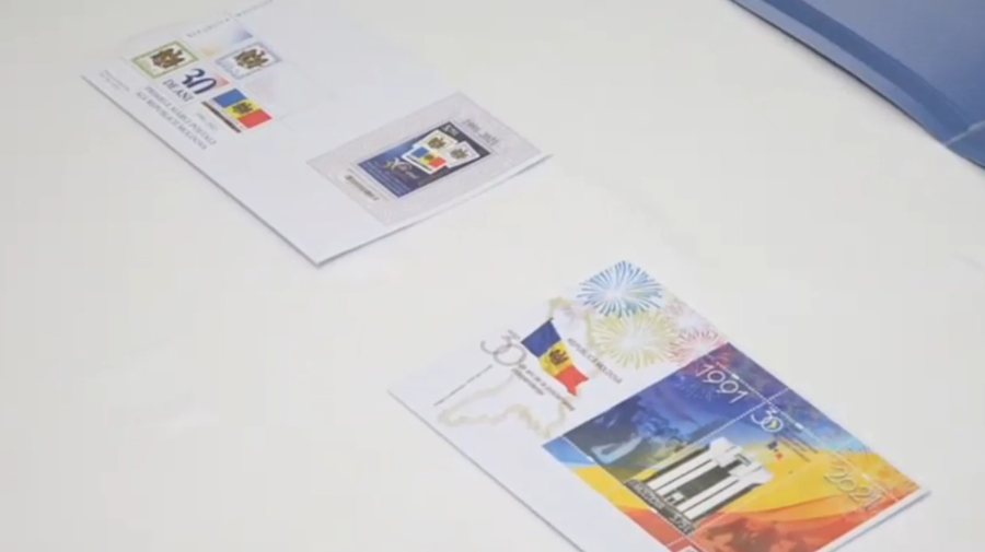 VIDEO De Ziua Independenței țării noastre, au fost prezentate noile mărci poștale. Vor fi puse în circulație astăzi