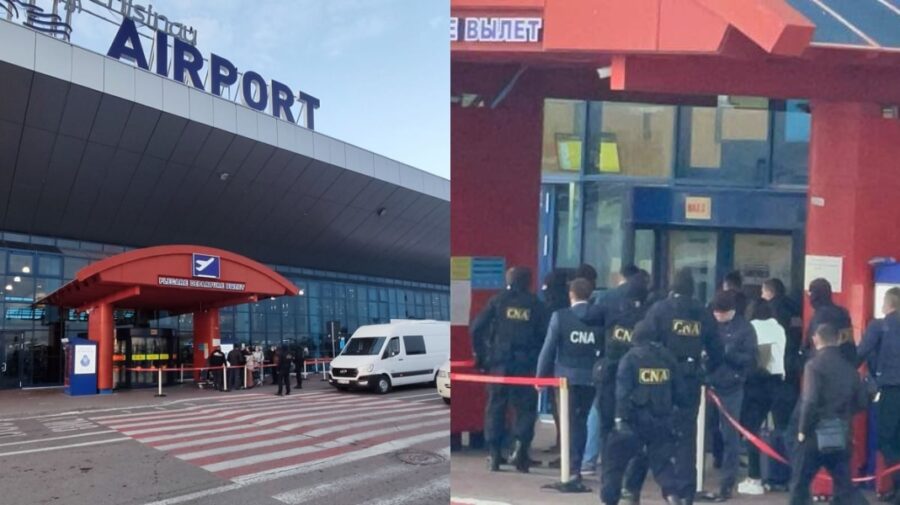 FOTO/VIDEO Aeroportul Internațional Chișinău, împânzit de CNA și SIS. Angajați ai IGPF sunt bănuiți de acte de corupție