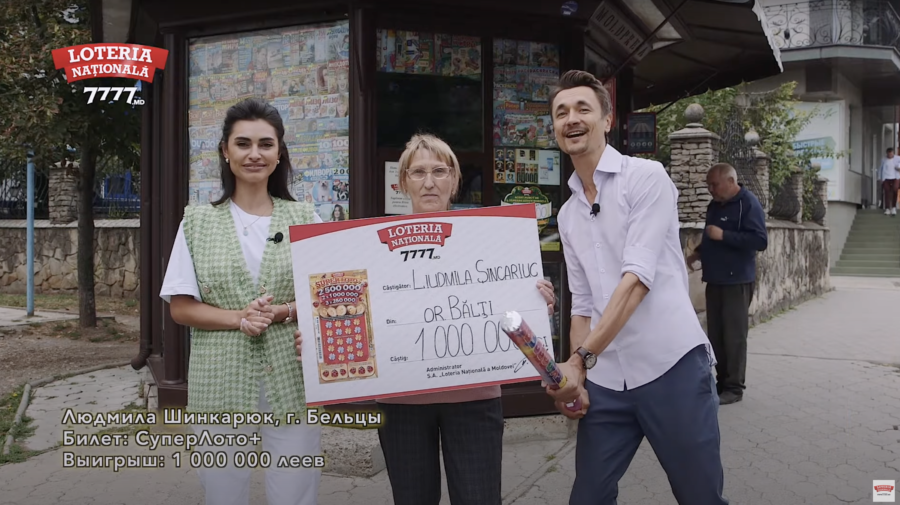 VIDEO O pensionară din Bălți a devenit milionară cu noul bilet ”Super Loto+”