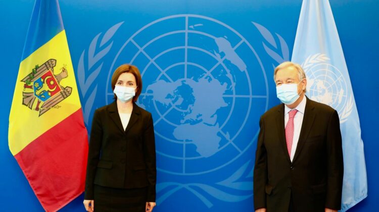 Discuție la New York între Maia Sandu și Secretarul general ONU. Șefa țării noastre i-a confirmat niște lucruri