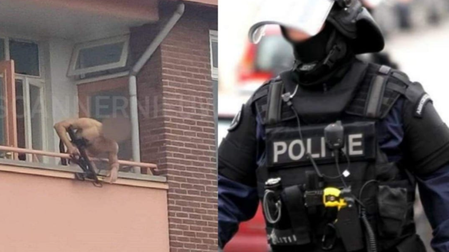 VIDEO Groaznic! Un bărbat a scos arma și a început să tragă de la balcon în oameni. Doi morți și o persoană rănită