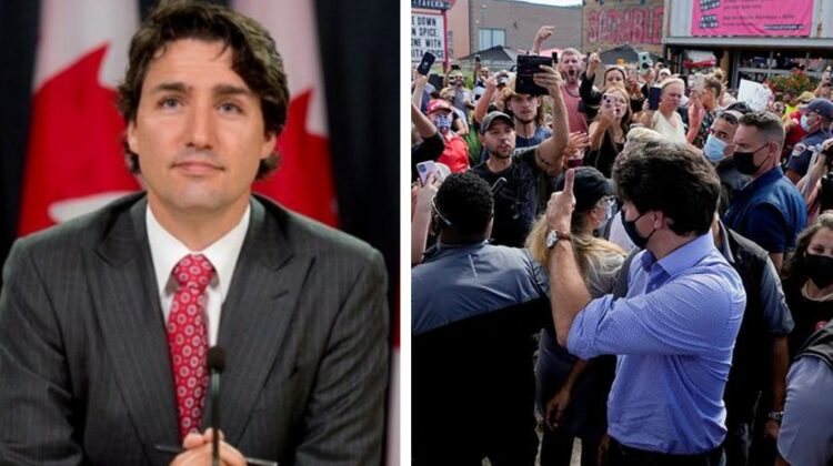 VIDEO Prim ministrul canadian Justin Trudeau, atacat cu pietre în timpul unei vizite electorale