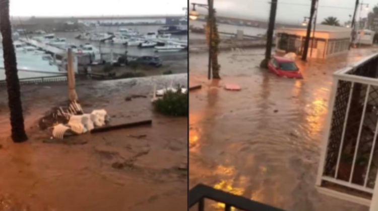 VIDEO Inundații masive în Spania după câteva ore de ploi torențiale: Principalele drumuri au fost blocate