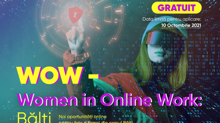 Lecții gratuite în domenii IT pentru fetele și femeile din nordul țării! Condițiile de înscriere la programul WOW Bălți