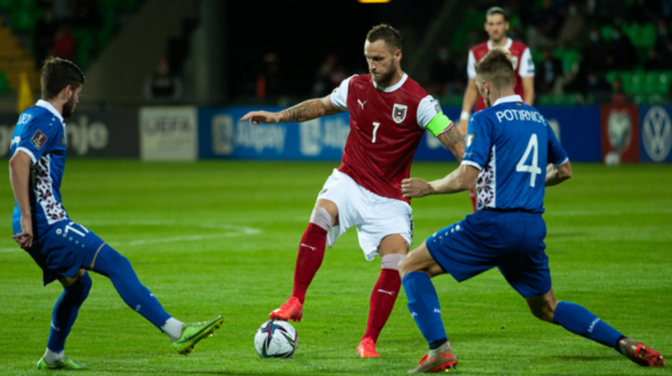 Echipa Moldovei a pierdut meciul de fotbal jucat cu Austria. Sâmbătă urmează partida cu Scoția