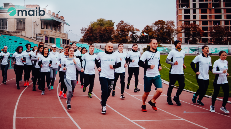 100 de angajați maib vor participa la Maratonul Internațional Chișinău