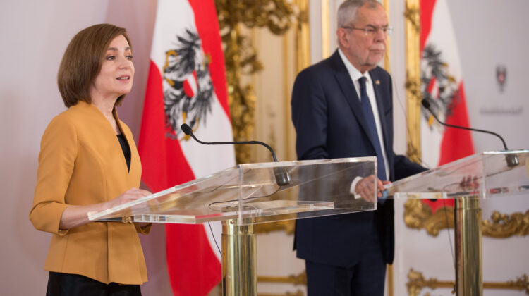 Maia Sandu – la sfat cu preşedintele Austriei, despre securitatea energetică și protecția mediului