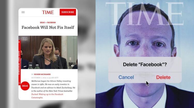 Revoltă mare! Zuckerberg apare pe o copertă având pe gură „șterge Facebook”. Compania este învinuită de interese!