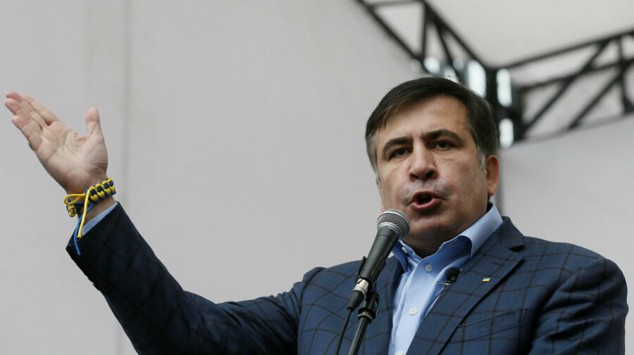 FOTO Din pușcărie, „cu drag” pentru popor. Saakașvili: Am știut că probabil voi fi arestat. Mergeți la vot