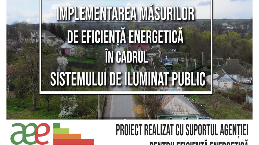VIDEO Satul Șestaci din raionul Șoldănești are sistem de iluminare modern. A fost posibil cu suportul AEE