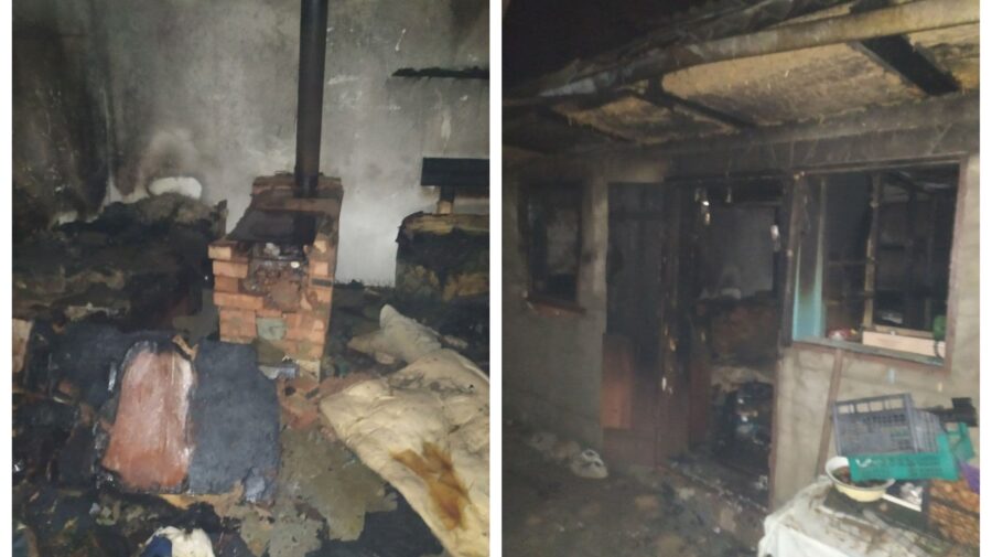 FOTO Doi bărbați, transportați de urgență la spital! Au suferit multiple arsuri urmare a unui incendiu