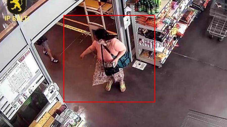 FĂRĂ RUȘINE! A furat un portmoneu și a dat bir cu fugiții. Poliția caută femeia din imagine