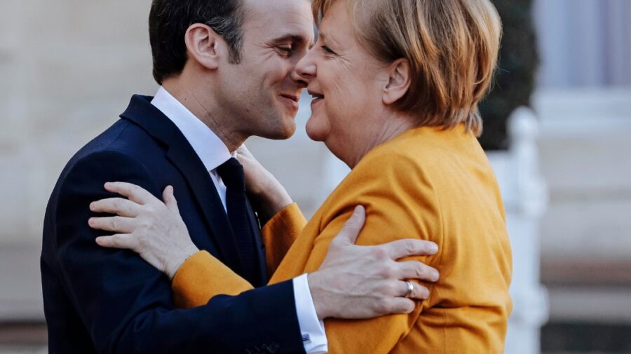 „Adio Angela”. Trista despărțire dintre Angela Merkel și Emmanuel Macron