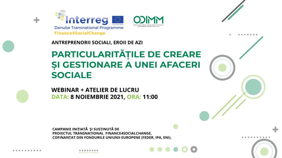 VIDEO Particularitățile de creare și gestionare a afacerii sociale. ODIMM îți oferă mai multe detalii