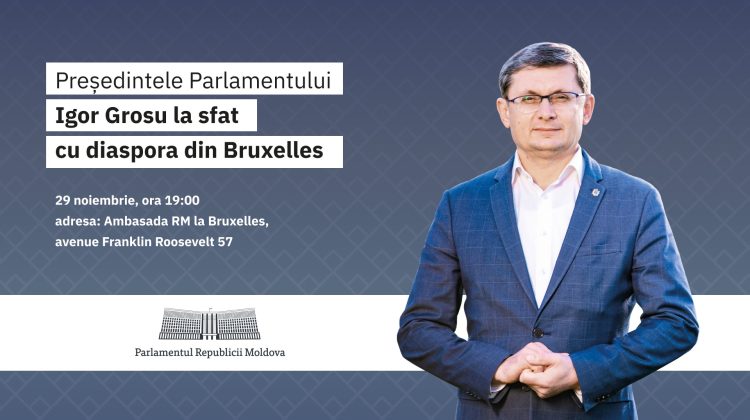Grosu zboară la Bruxelles. Planifică să aibă întrevederi și cu diaspora