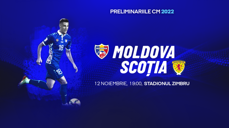 Echipa Națională a Moldovei se întrunește cu echipa Scoției în penultimul meci din preliminariile Campionatului Mondial