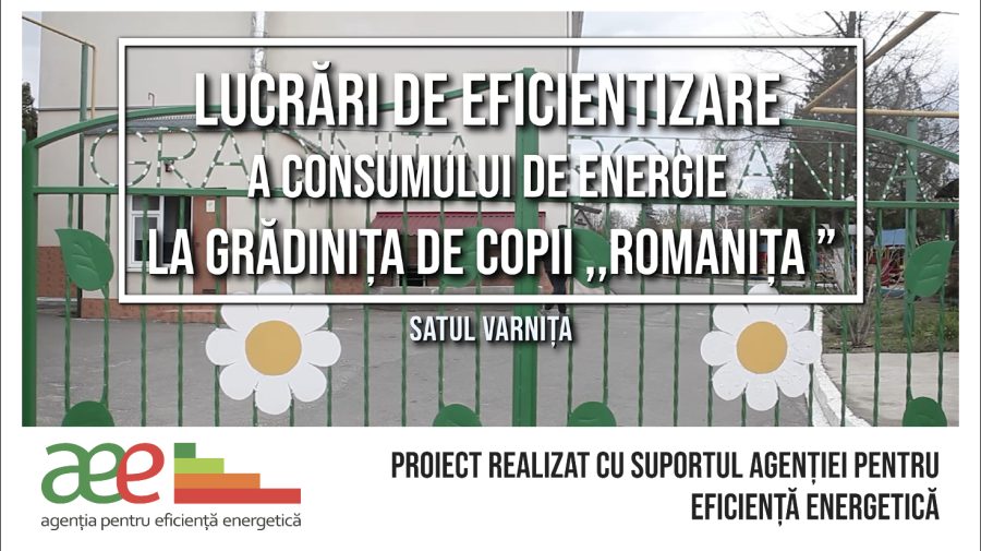 VIDEO Grădinița din satul Varnița, raionul Anenii Noi, eficientizată cu suportul AEE. Economiile obținute