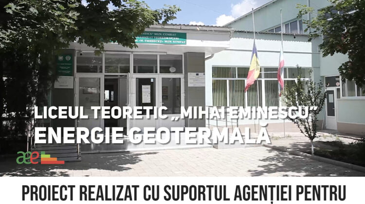 Liceul Teoretic „Mihai Eminescu” din orașul Comrat beneficiază de energie geotermală. A fost posibil cu suportul AEE
