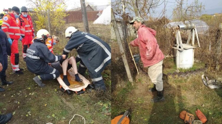 Salvat de la moarte! IGSU a scos dintr-o fântână din Cantemir un bărbat de 61 de ani