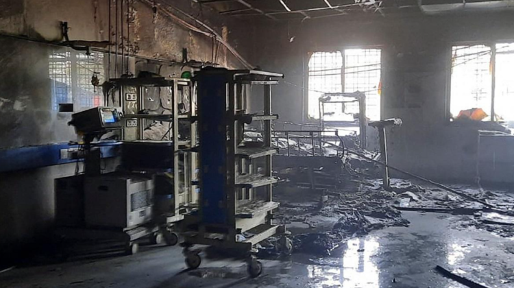 Tragedie în India. 11 pacienți infectați cu COVID-19 au murit într-un incendiu izbucnit la un spital