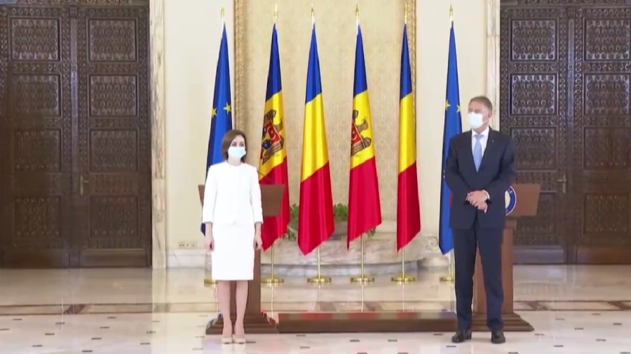 „România rămâne cel mai apropiat prieten al Republicii Moldova”. Klaus Iohannis, după întrevederea cu Maia Sandu