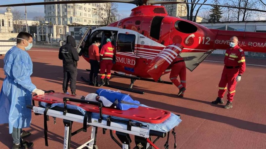 FOTO O femeie de 43 de ani a ajuns la spital cu fracturi grave. IGSU anunță că victima a căzut de la înălțime
