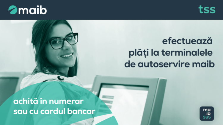 Plătește cu cardul la terminalele de autoservire maib