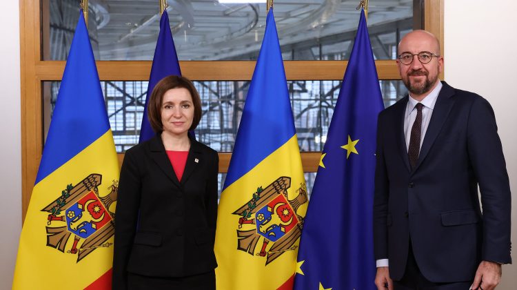 FOTO VIDEO Maiei Sandu s-a văzut cu președintele Consiliului European. I-a „dezvăluit” planurile Moldovei pentru 2022
