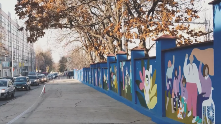 VIDEO O pictură murală a dat culoare unei străzi din capitală! Este dedicată egalității de gen