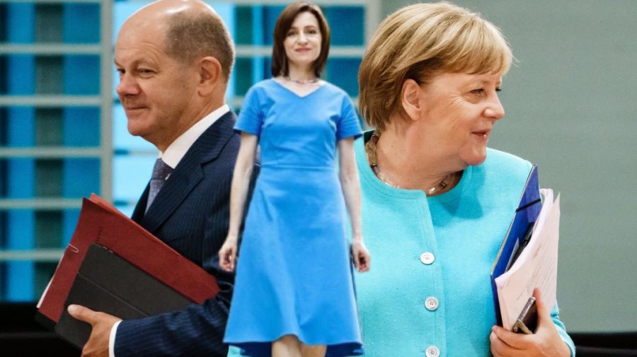 A petrecut-o pe Merkel și l-a salutat pe Scholz. Sandu: Danke, Frau Merkel! Mesaj dedicat schimbului puterii la Berlin