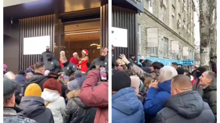 VIDEO A „nins” cu aur în Capitală. Zeci de oameni s-au îmbulzit și călcat în picioare. „E umilitor”!