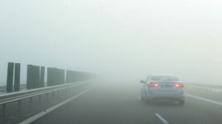 Atenție la drum! Ceață în Capitală și pe traseele din țară