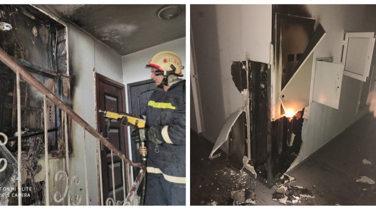 FOTO Noi detalii despre incendiul din sectorul Botanica. Au fost evacuate mai multe persoane