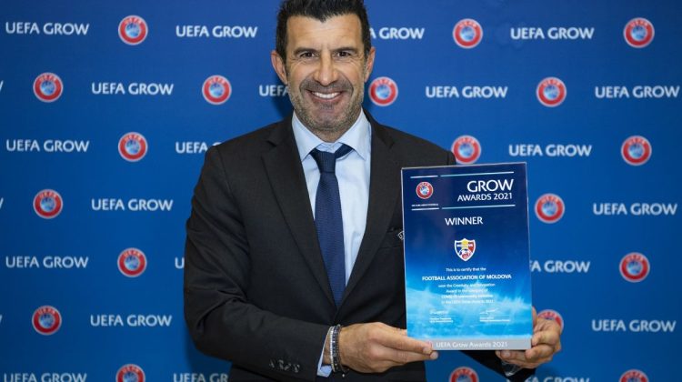 Federația Moldovenească de Fotbal a fost premiată de UEFA pentru creativitate și inovație