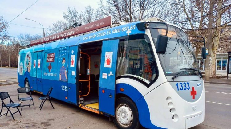 Joi, punctele mobile de vaccinare se vor afla doar în Capitală. Vezi adresele