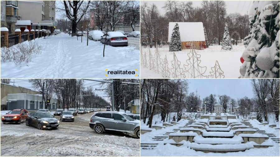 FOTO O iarnă în Chișinău de la care nu-ți poți lua ochii. Nici de la cât e de frumoasă, nici de la cât e de necurățată