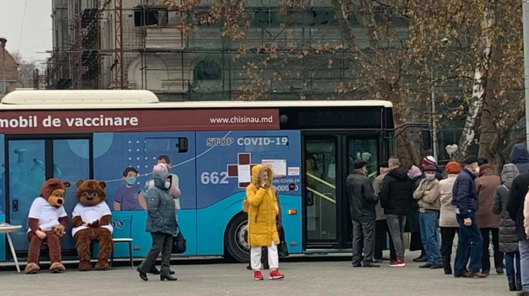 Doar în sectorul Buiucani! Adresele unde se vor afla vineri, 17 decembrie, punctele mobile de vaccinare