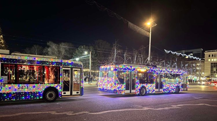 Care este programul troleibuzelor de Crăciun. Regia Transport Electric Chisinau informează