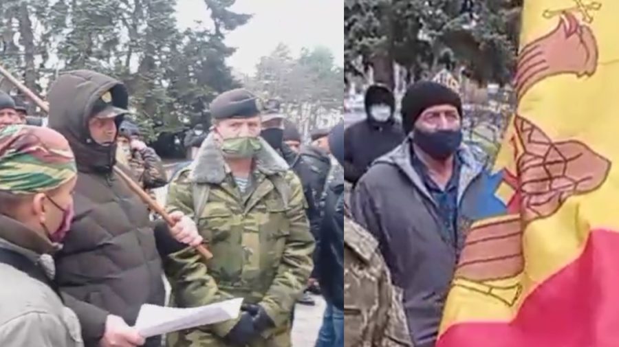 VIDEO Veteranii „au luat cu asalt” Guvernul. Se cer în audiență la Natalia Gavrilița. Ce-i nemulțumește