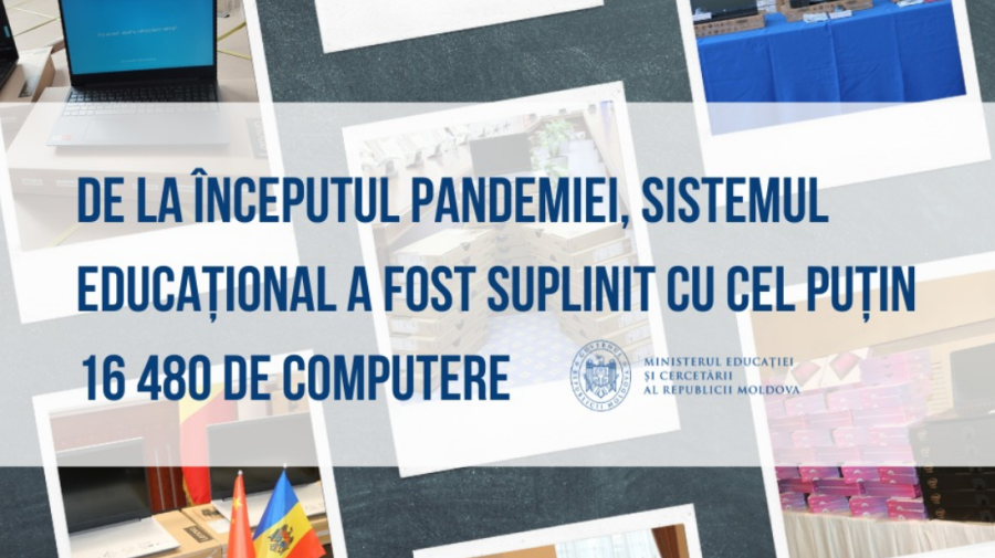 Echipamente informatice pentru sistemul educațional din Moldova! Câte au fost achiționate de la începutul pandemiei